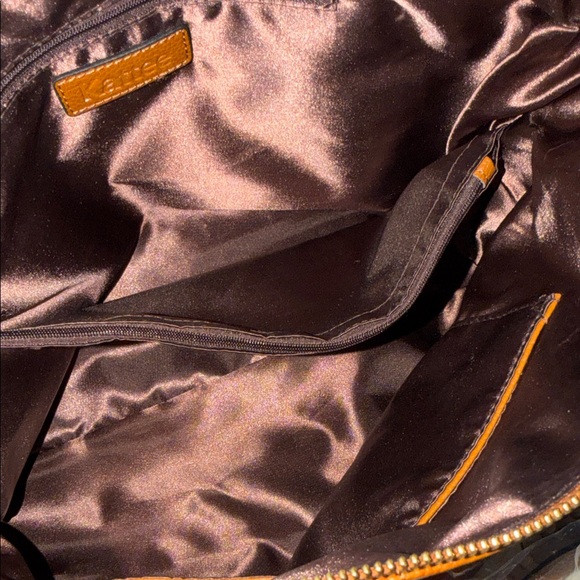 Elegant Kattee Brown Leather Tote Bag shoulder purse, large new with tags - Picture 9 of 13